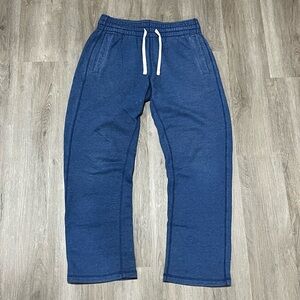 Blue straight leg sweatpants